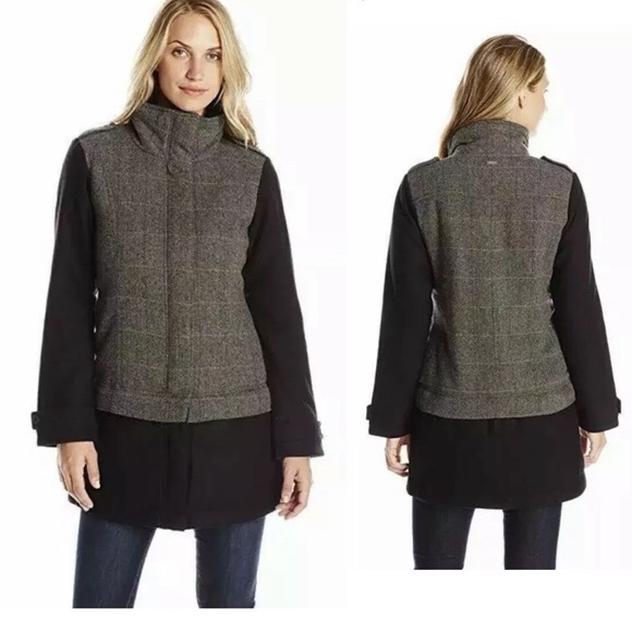 Prana Jackets & Blazers - Prana Black & Gray Wool Winter Coat XS